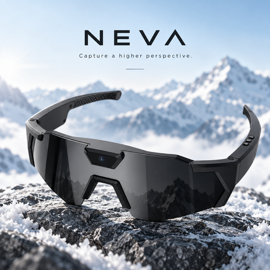 NEVA smart camera glasses for skiing and outdoor adventures